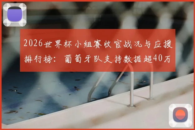 2026世界杯小组赛收官战况与应援排行榜：葡萄牙队支持数据超40万领跑，今日最新战报一览